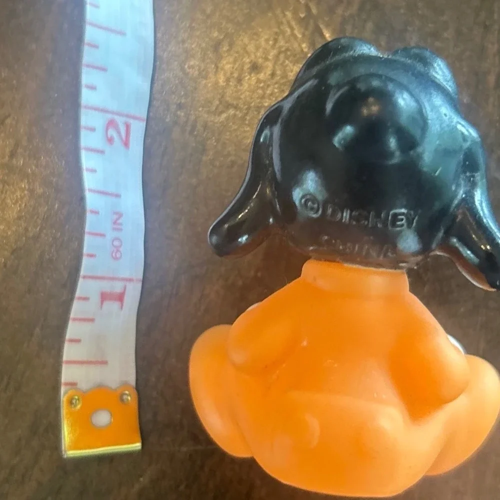 Vintage Disney Goofy Figurine Orange PVC Miniature Toy Kids Retro Cartoon‎ Fun
